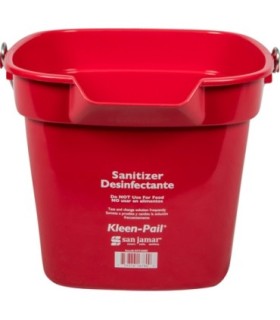 San Jamar OBS: Kleen-Pail 10Qt - Red
