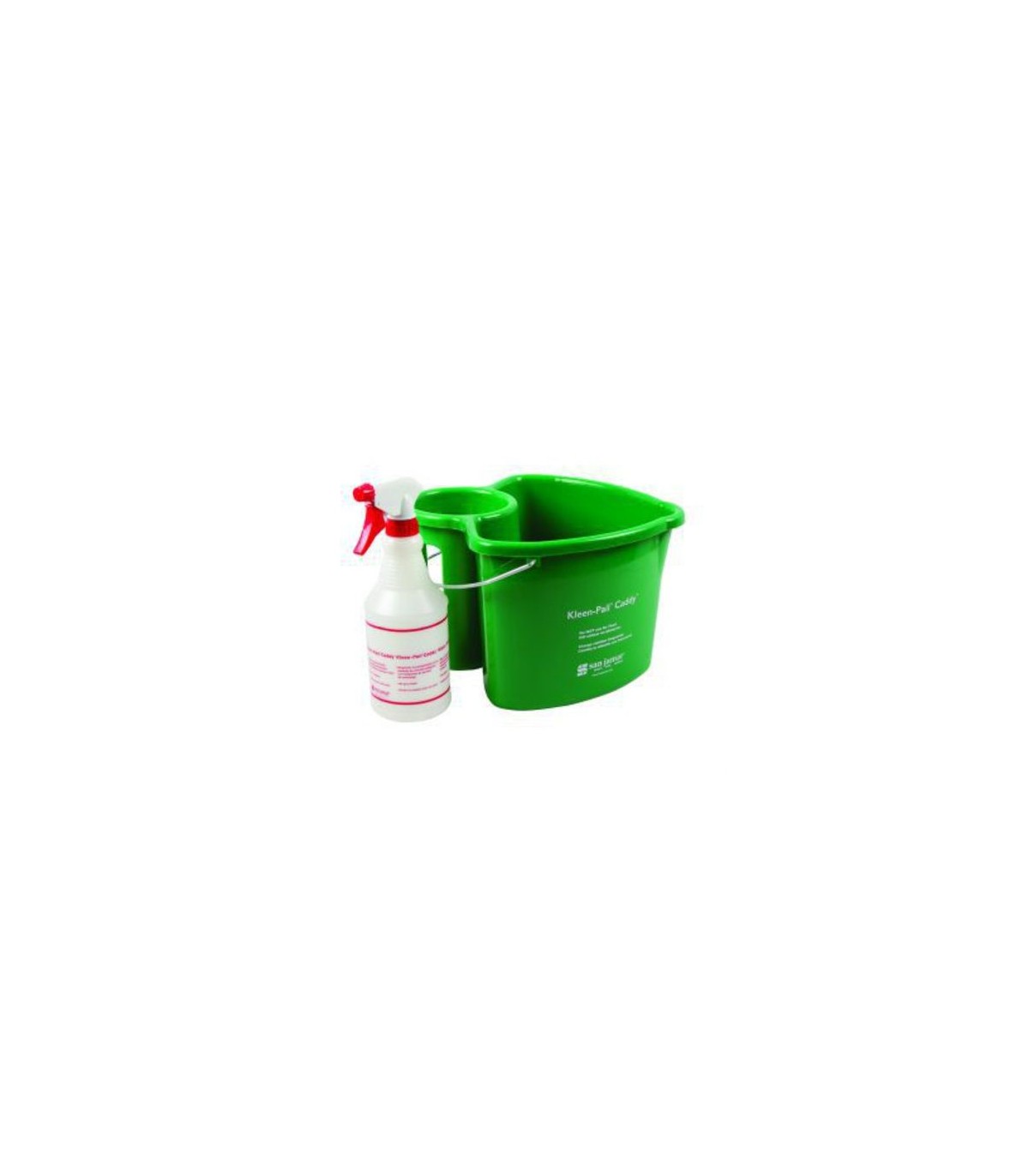 San Jamar Kleen-Pail dy Set - dy & Bottle - Green