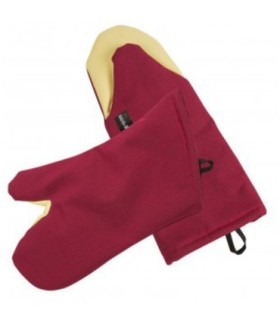 San Jamar Cool Touch Flame Puppet Mitt w/Kevlar - 18" NSF Listed