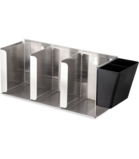San Jamar Lid/Condiment Organizer-Adjustable - 3 Stacks