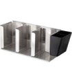 San Jamar Lid/Condiment Organizer-Adjustable - 3 Stacks