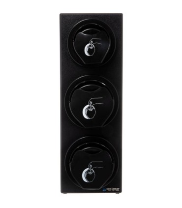 San Jamar Lid/Straw-EZ-Fit System-(1)L2200C (2)L2400C-Black Ring