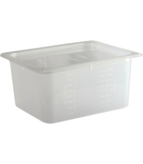 San Jamar Mod Pans-1/2 Food Pan w/Lid-51/8"Deep-9qt(6/pk/6pk/cs)