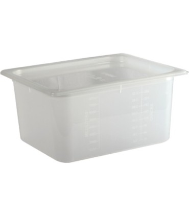 San Jamar Mod Pans-1/2 Food Pan w/Lid-51/8"Deep-9qt(6/pk/6pk/cs)