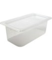 San Jamar Mod Pans-1/3 FoodPan w/Lid-51/8"Deep-4qt(12/pk/2pk/cs)