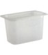 San Jamar Mod Pans-1/4 FoodPan w/Lid-51/8"Deep-4qt(12/pk/4pk/cs)