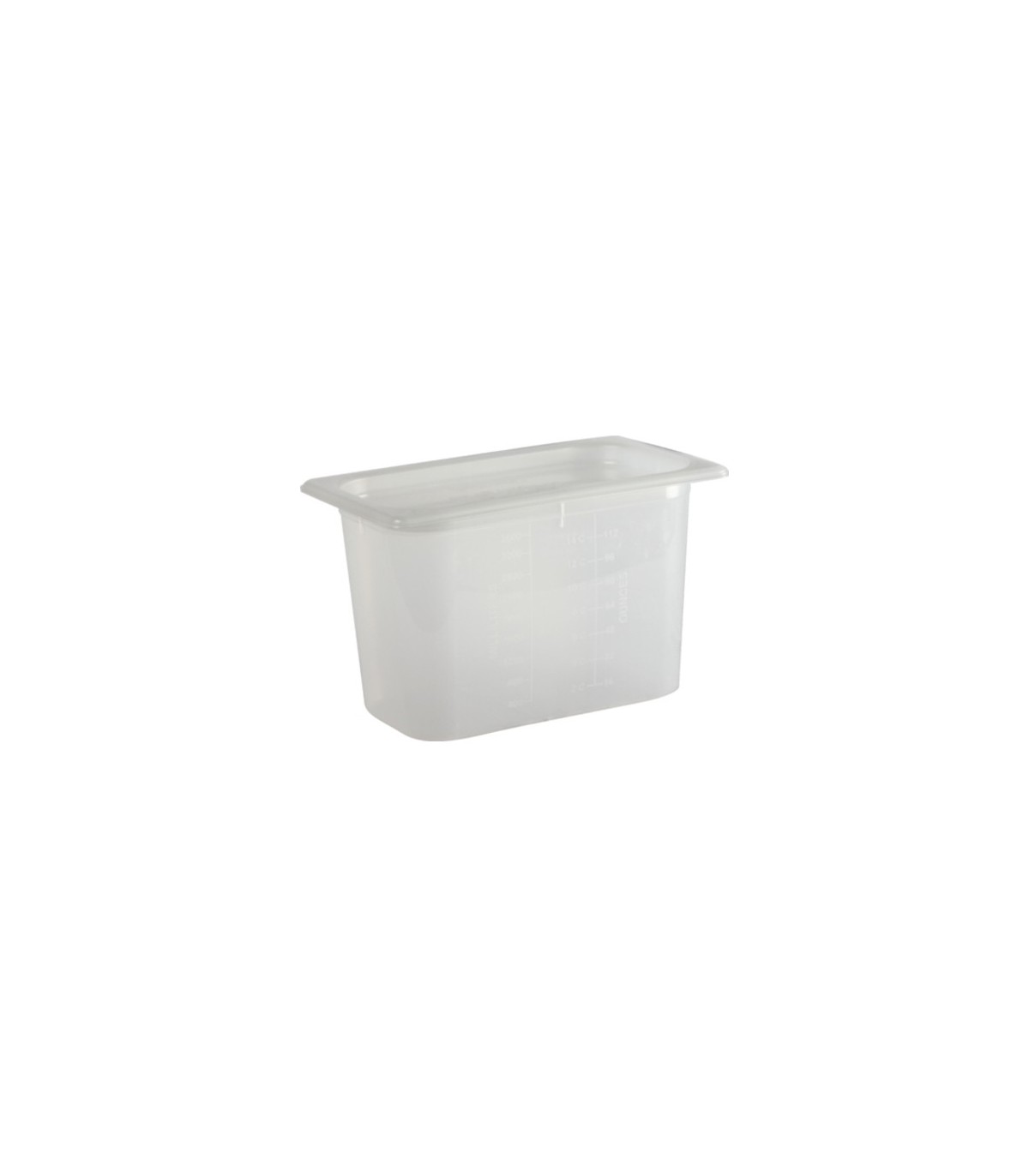 San Jamar Mod Pans-1/4 FoodPan w/Lid-51/8"Deep-4qt(12/pk/4pk/cs)
