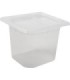 San Jamar Mod Pans-1/6 FoodPan w/Lid-51/8"Deep-2qt(12/pk/4pk/cs)