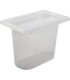 San Jamar Mod Pans-1/9 FoodPan w/Lid-51/8"Deep-1qt(12/pk/6pk/cs)