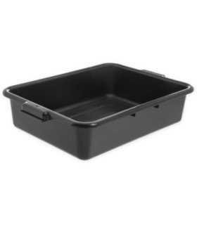 San Jamar Bus/Tote Box Comfort Curve 20x15x5" - Black
