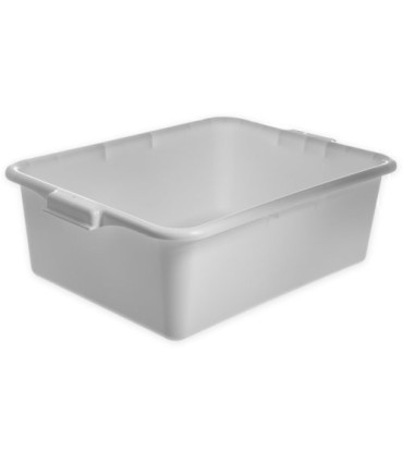 San Jamar Bus/Tote Box Comfort Curve 20x15x7" - White
