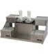San Jamar Self-Service Condiment Center-(2)Pump(2)Jar(4)Insert