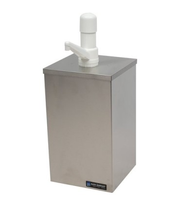 San Jamar Condiment Pump Box - 1 Gallon Jar