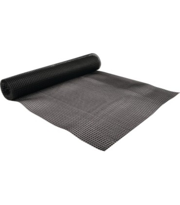 San Jamar Shelf Matting-Poly-Liner Shelf Liner 2' x 10' - Black