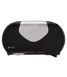 San Jamar Jumbo Tissue Dispenser-Twin 9"JBT-Summit - Black/SSS