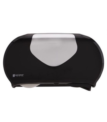San Jamar Jumbo Tissue Dispenser-Twin 9"JBT-Summit - Black/SSS