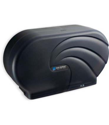 San Jamar Jumbo Tissue Dispenser-Twin 9" JBT-Oceans-Black