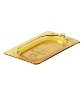 Rubbermaid FG202P23AMBR Final Sale: Food Pan-Hot Cover Only 1/9 w/Peg Hole-Amb, Price Per EA - FG202P23AMBR -  - [unit price]