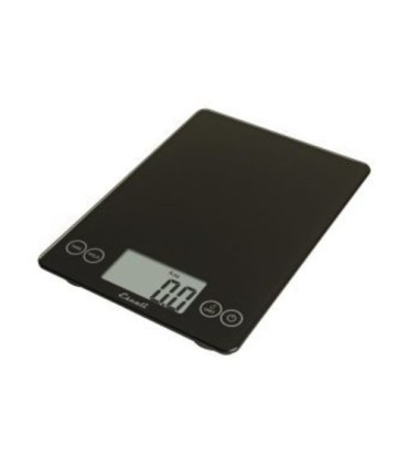 San Jamar Glass Digital Scale, 15 lLb / 7 Kg - Black