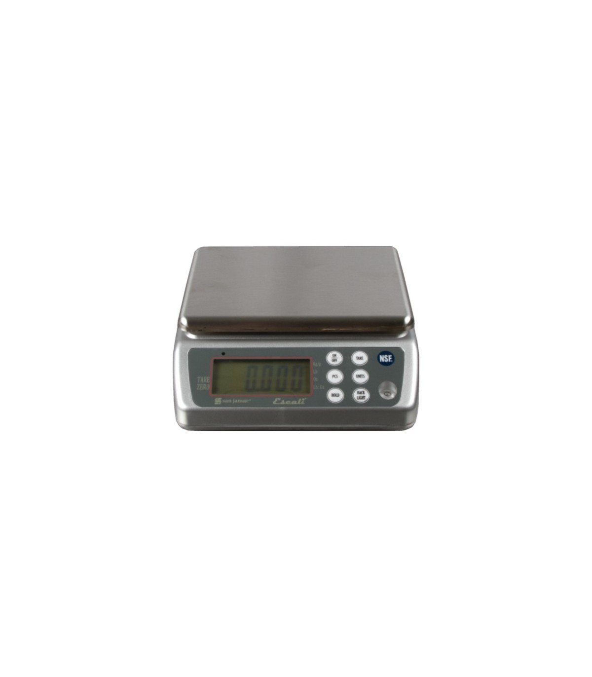 San Jamar Wash Down Digital Scale, 33 lbs / 15kg x1g