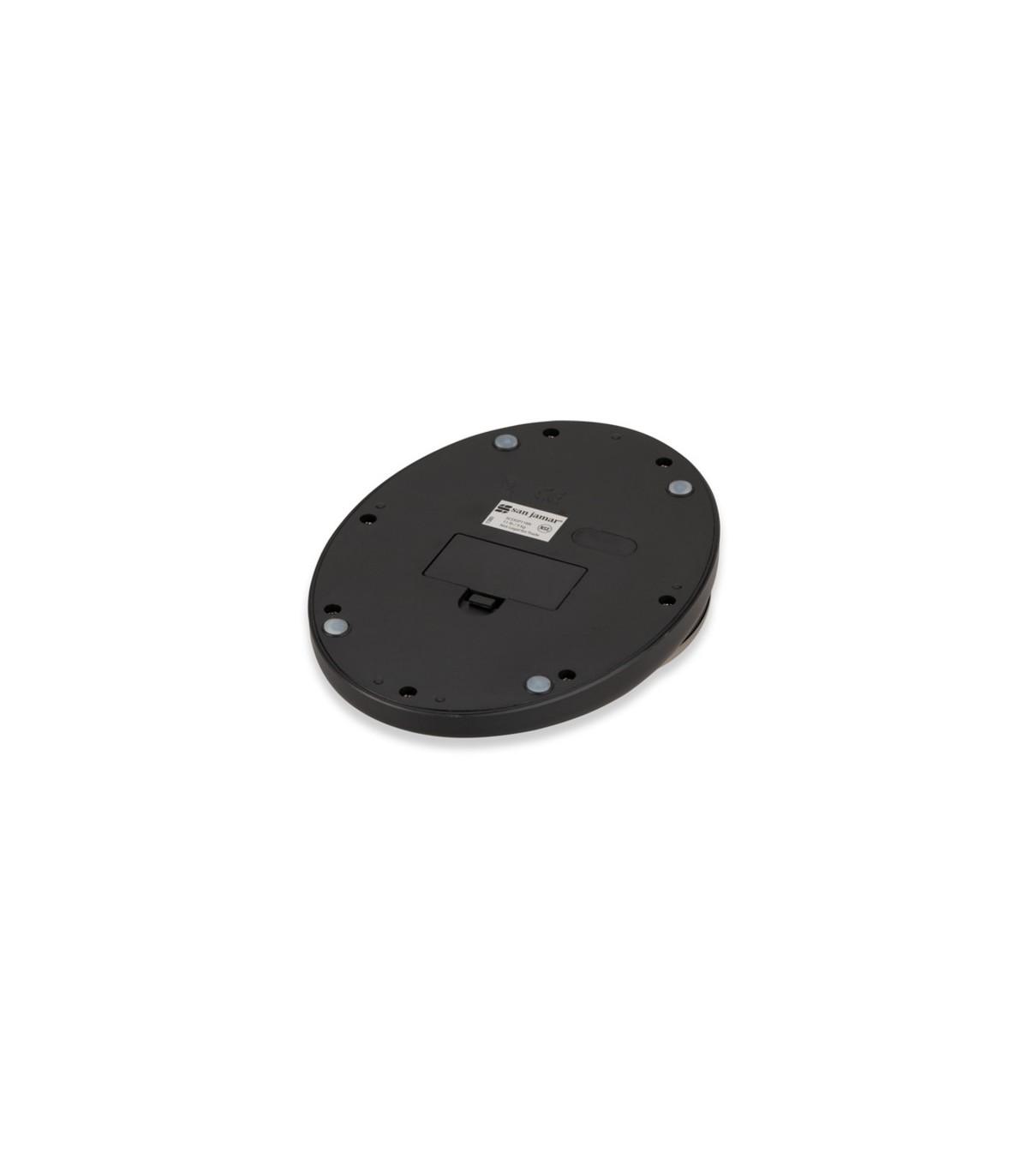 San Jamar Round Professional Digital Scale 11 Lb / 5 Kg - Black