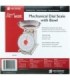 San Jamar Mechanical Dial Scale with Bowl, 2 Lb / 1 Kg.