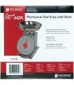 San Jamar Mechanical Dial Scale with Bowl, 11 Lb / 5 Kg.
