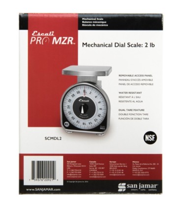 San Jamar Mechanical Dial Scale, 2 Lb / 32 Oz