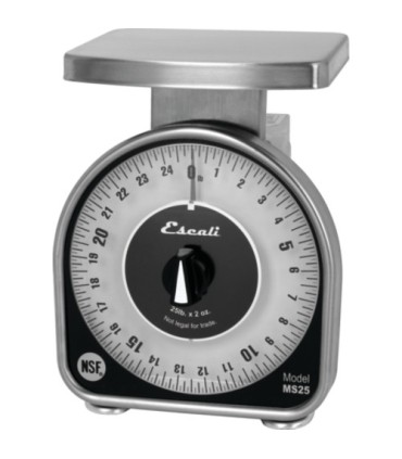 San Jamar Mechanical Dial Scale, 25 Lb
