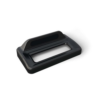 Rubbermaid FG2031801 Final Sale: Slim Jim Horizontal Lid Open Top - Black, Price Per EA - FG2031801 -  - [unit price]
