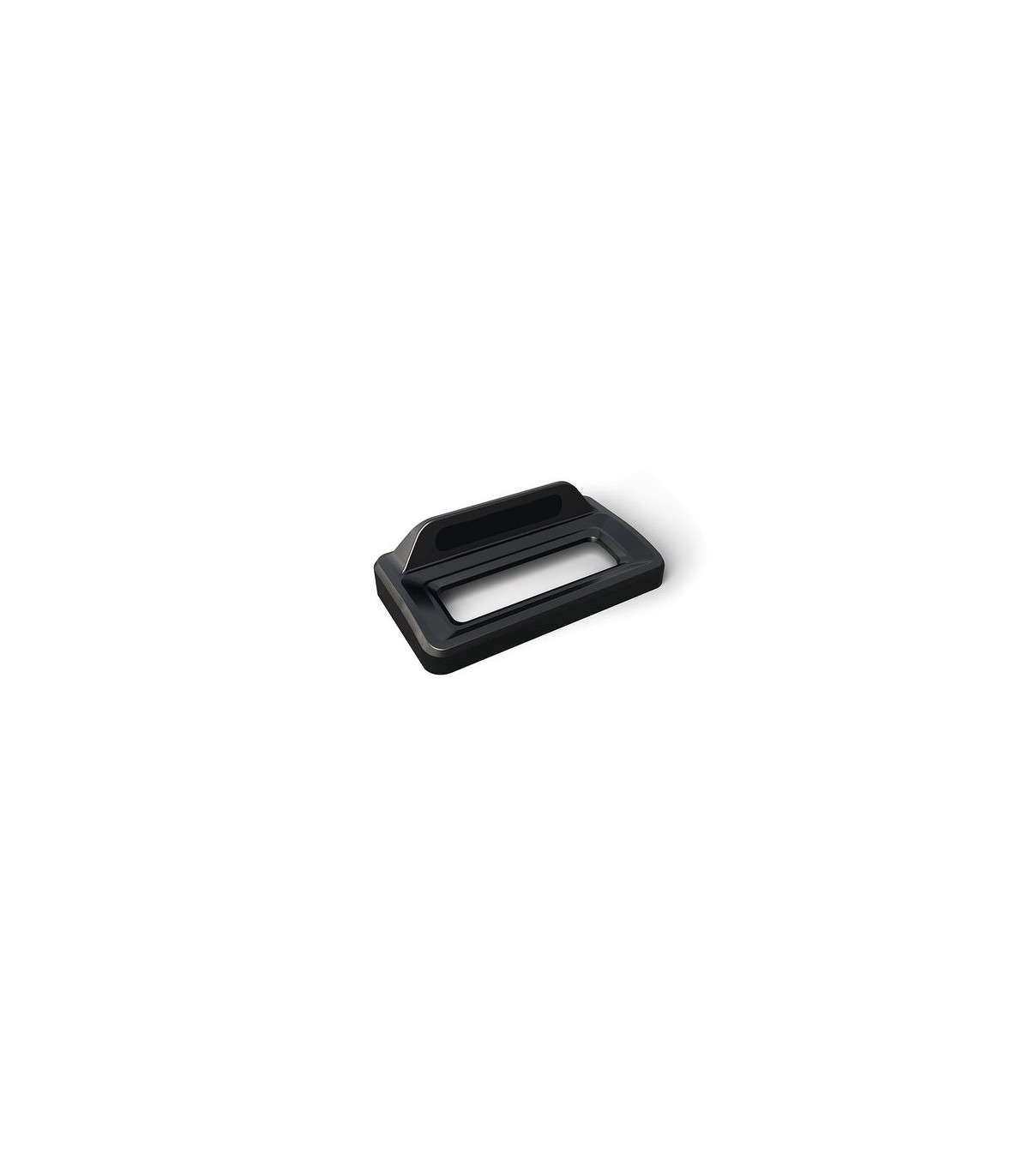 Rubbermaid FG2031801 Final Sale: Slim Jim Horizontal Lid Open Top - Black, Price Per EA - FG2031801 -  - [unit price]