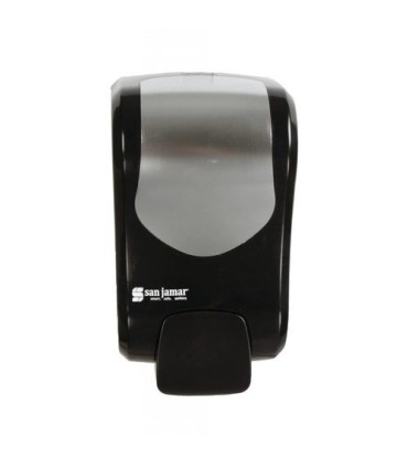 San Jamar Soap Dispenser - Bulk Foam Soap 825 mL - Black/SS Look