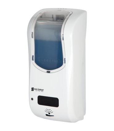San Jamar Hybrid Soap Dispenser-Bulk Foam Soap 900ml-White/Clear