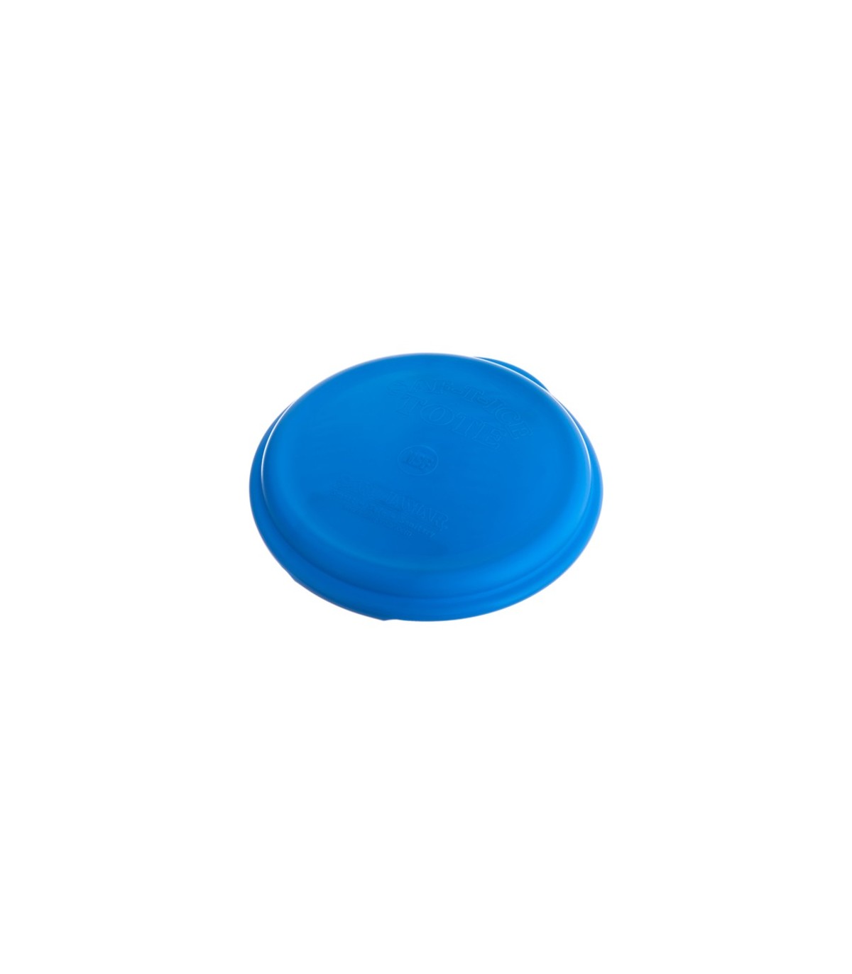 San Jamar Saf-T-Ice Tote Snap Tight Lid - Blue