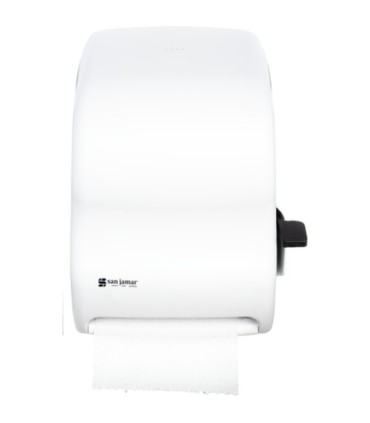 San Jamar Touch -Lever Towel w/Auto Transfer - Classic - White