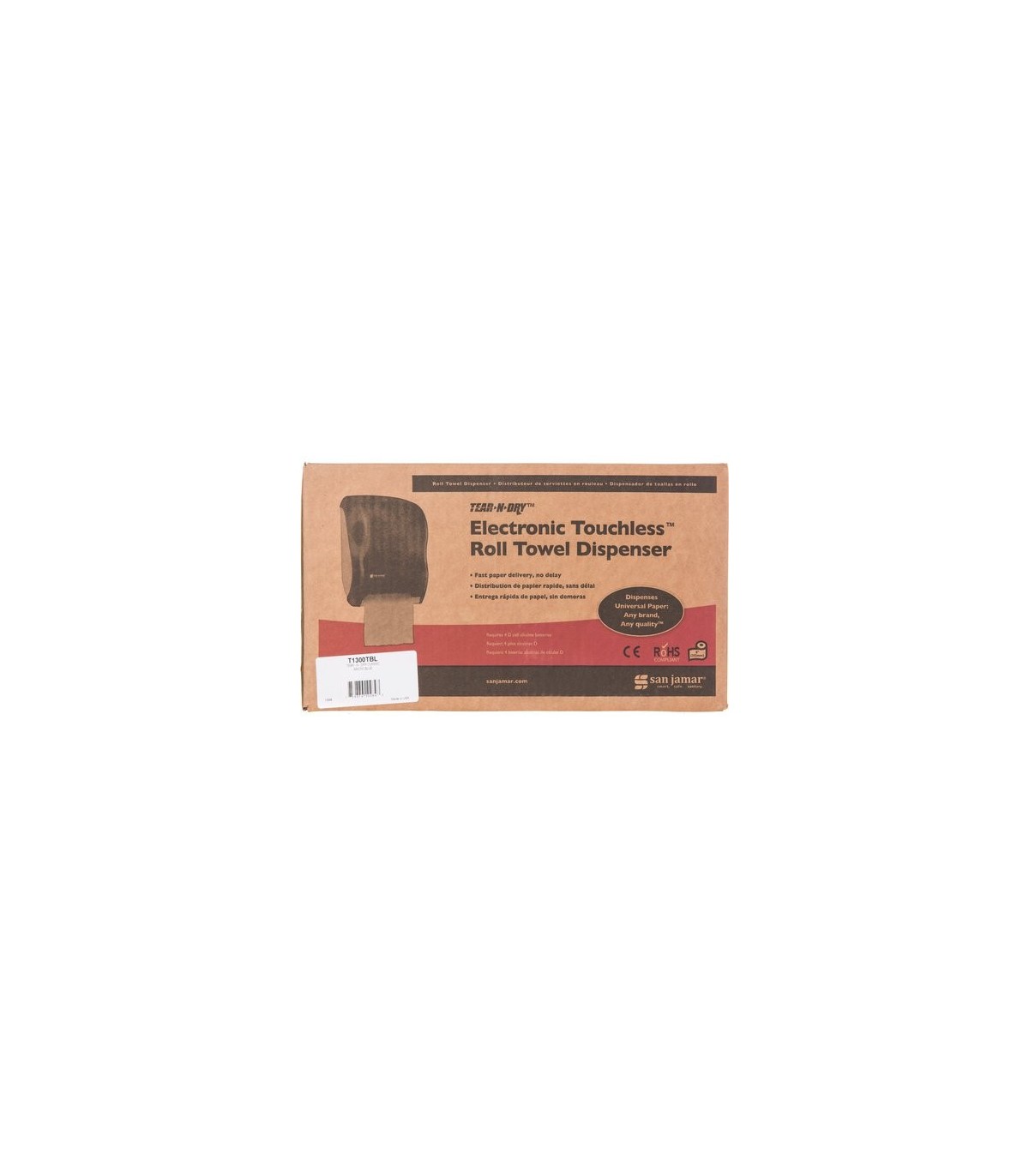 San Jamar NoTouch Towel-Tear-N-Dry-Touchless - Classic - Blue