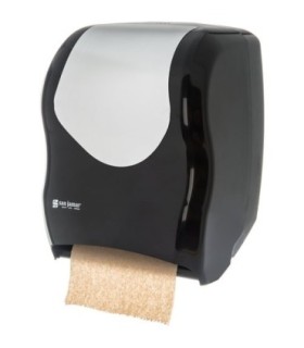 San Jamar Tear-N-Dry - Electronic Touchlss - Summit -Blk/SS Look