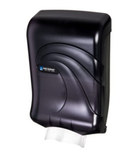 San Jamar Large Cap Multifold/C-Fold Towel - Oceans - Black
