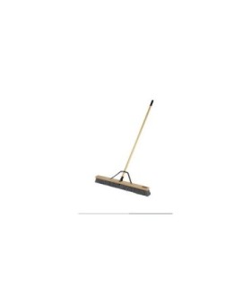 Rubbermaid FG2040044 SOP: PB-36" Medium PP Bristle - Wood Block & 1 1/8"Handle, Price Per EA - FG2040044 -  - [unit price]