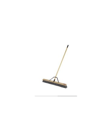 Rubbermaid FG2040044 SOP: PB-36" Medium PP Bristle - Wood Block & 1 1/8"Handle, Price Per EA - FG2040044 -  - [unit price]