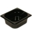 Rubbermaid FG204P00BLA Final Sale: Hot Food Pan - 1/6 Size - 2 1/2" Depth - Bl, Price Per EA