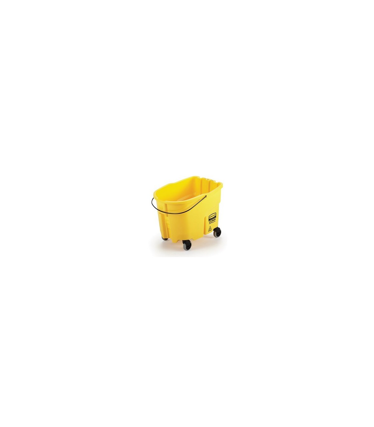 Rubbermaid FG2064914 Wave Brake 2.0 - Bucket w/Casters Only 35qt - Yellow, Price Per EA - FG2064914 -  - [unit price]