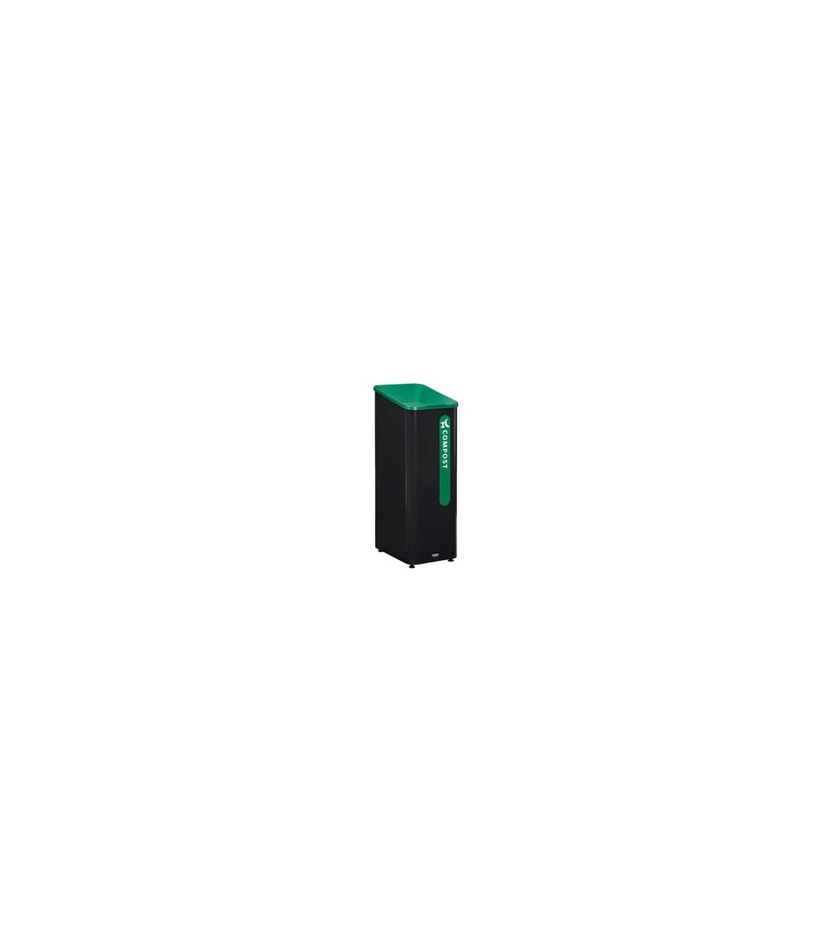 Rubbermaid FG2078991 SOP: Sustain - Recycling Station - 15G - Compost- Blk/Green, Price Per EA - FG2078991 -  - [unit price]