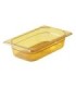 Rubbermaid FG210P00AMBR Final Sale: Food Pan - Hot 1/4 Size - 2.5" Dept- Amber, Price Per EA - FG210P00AMBR -  - [unit price]