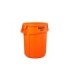 Rubbermaid FG2119307 SOP: Brute Container Vented 43G - Orange[2643], Price Per CS - FG2119307 -  - [unit price]