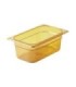 Rubbermaid FG211P00AMBR Final Sale: Food Pan - Hot 1/4 Size - 4" Depth - Amber, Price Per EA - FG211P00AMBR -  - [unit price]