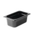 Rubbermaid FG211P00BLA Final Sale: Hot Food Pan - 1/4 Size - 4" Depth - Black, Price Per EA - FG211P00BLA -  - [unit price]