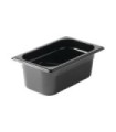 Rubbermaid FG211P00BLA Final Sale: Hot Food Pan - 1/4 Size - 4" Depth - Black, Price Per EA
