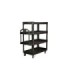 Rubbermaid FG2128657 HD Utility ERGO Cart - 55"x26"x62" Lip 4 Shelf - Black, Price Per EA - FG2128657 -  - [unit price]