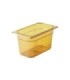 Rubbermaid FG212P00AMBR Final Sale: Food Pan - Hot 1/4 Size - 6" Depth - Amber, Price Per EA - FG212P00AMBR -  - [unit price]